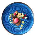 Assiette Plate Bleue 27 cm – Maryse Cuisine 1