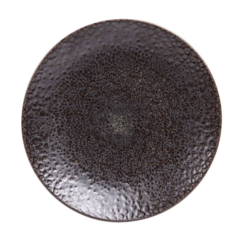Assiette en grès noir – Maryse Cuisine 1