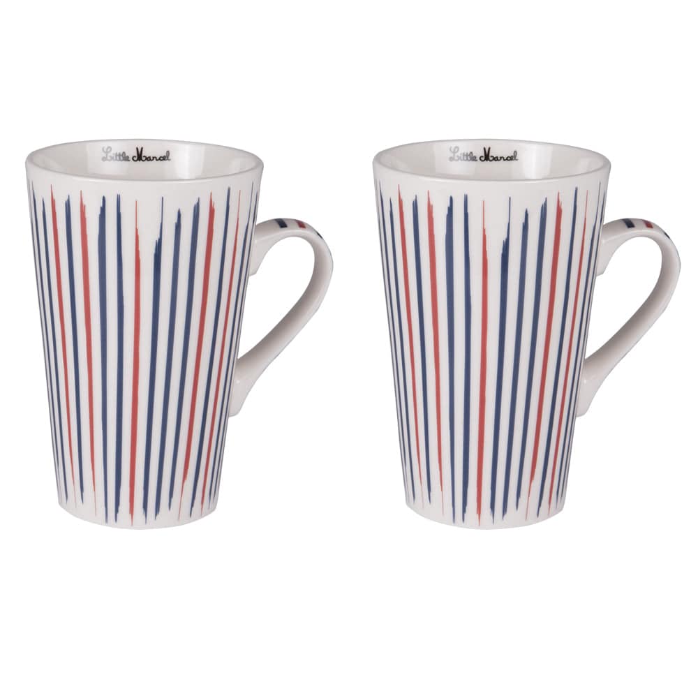 Coffret de 2 Mugs Rayes – Maryse Cuisine