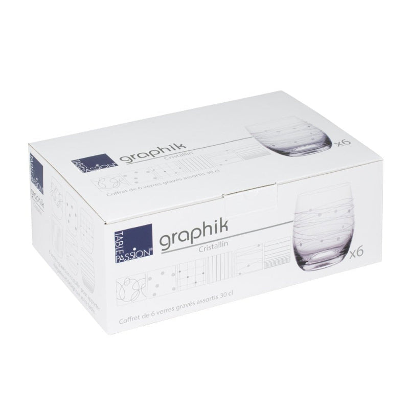 Coffret de 6 gobelets Graphik 30 cl Maryse cuisine 2