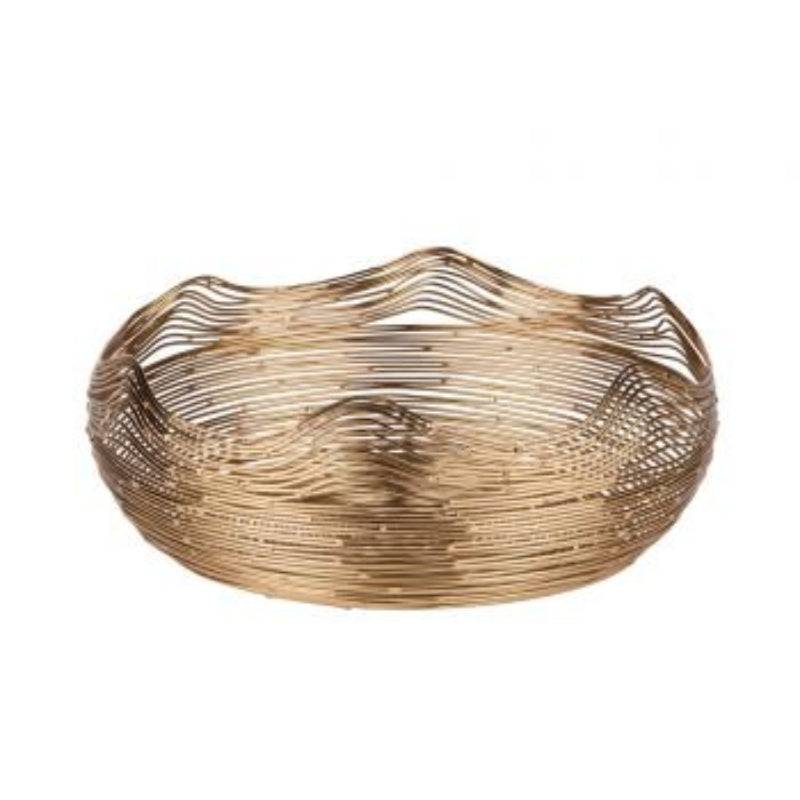 Corbeille filaire dorée – maryse cuisine