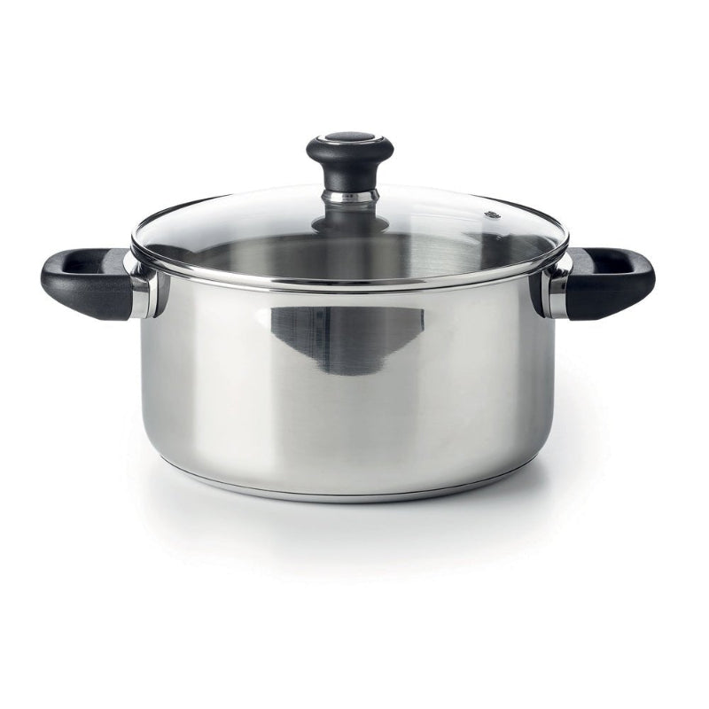 Faitout inox 28 cm avec couvercle – maryse cuisine