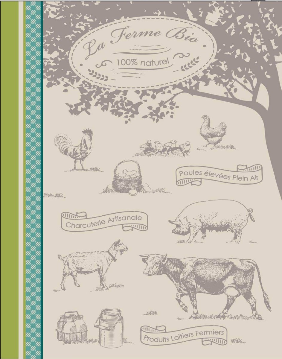 Torchon La Ferme Bio 50x70 – Maryse Cuisine