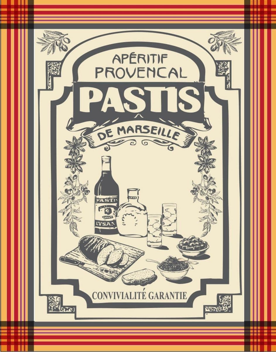 Torchon Pastis Gris – Maryse cuisine