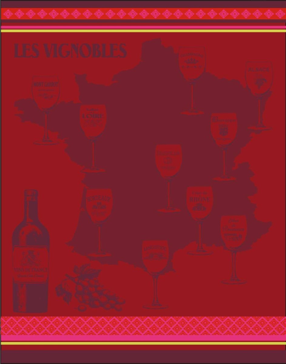 Torchon Vignobles 50x70 – Maryse Cuisine 1