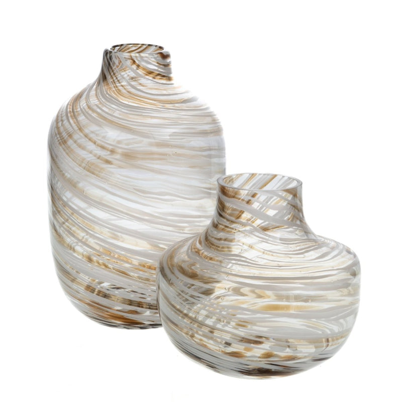 Vase décoratif blanc et marron – maryse cuisine 1