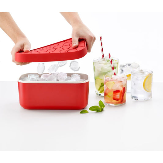 Bac à glaçons Ice Box rouge – maryse cuisine