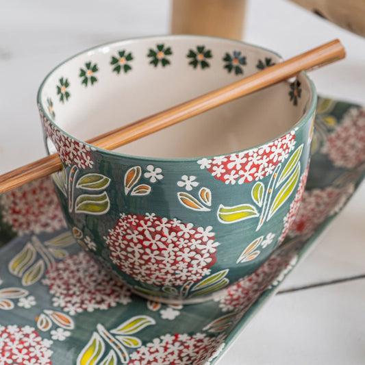 Bol décoré avec baguettes en bois – maryse cuisine