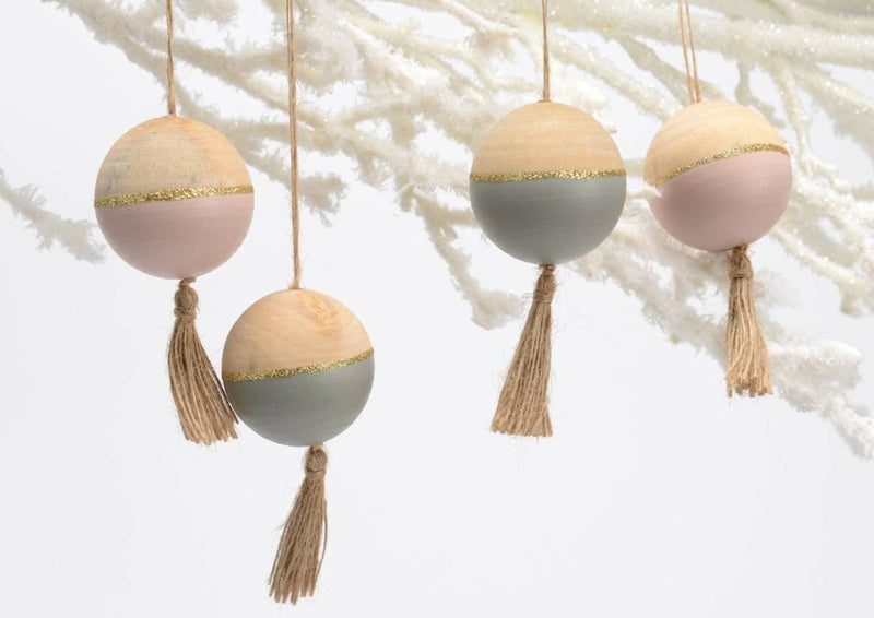 Boule en Bois Pastel à Suspendre –  Maryse Cuisine