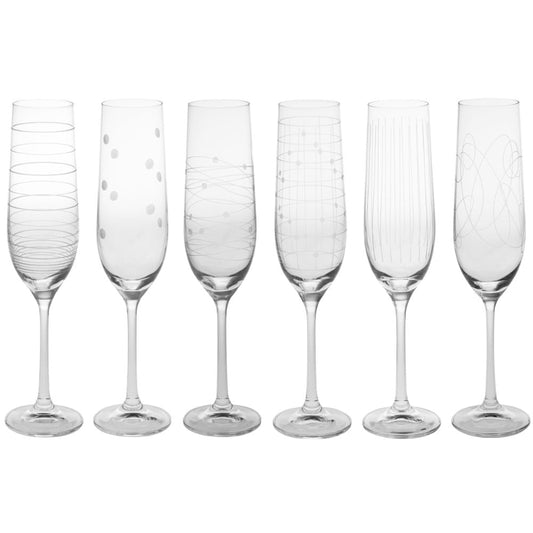Flûtes à champagne Graphik 19 cl –  Maryse Cuisine