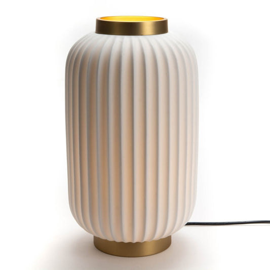Luminaire en porcelaine dorée – maryse cuisine