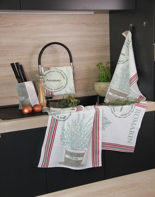 Set de Torchons Aromates – Maryse cuisine