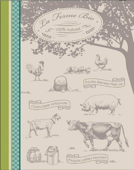 Torchon La Ferme Bio 50x70 –  Maryse Cuisine