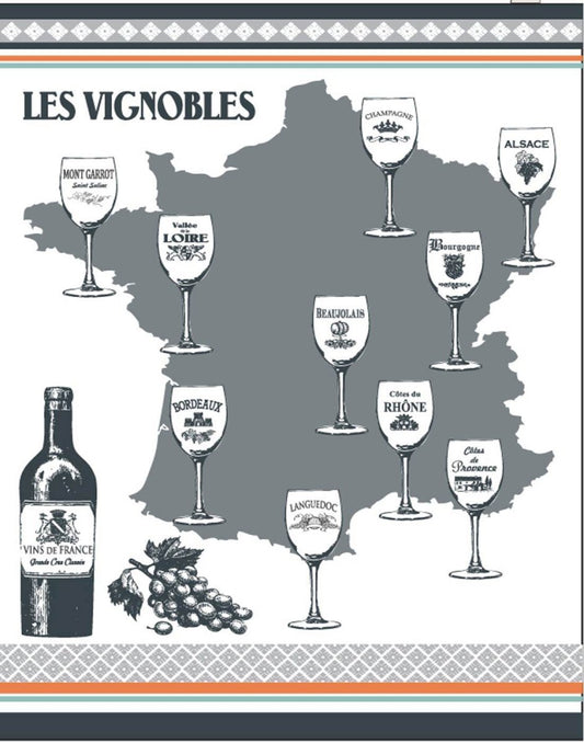 Torchon Vignobles 50x70 – Maryse Cuisine