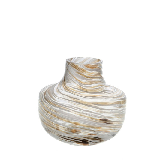 Vase décoratif blanc et marron – maryse cuisine 