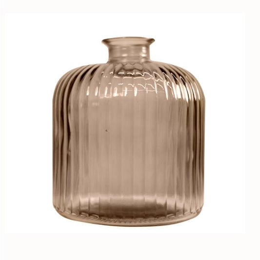 Vase en verre ambre 18 cm –  maryse cuisine