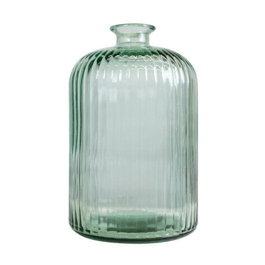 Vase en verre vert 23 cm –  maryse cuisine
